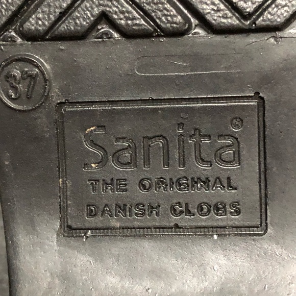 Sanita Danish Marbled Patent Leather Womens Clogs Size 37 US 6 - Picture 9 of 10